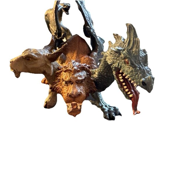 Chimera Safari Ltd Mythical Realms 7" Action Figure 3-Headed Fantasy Creature - Picture 2 of 8